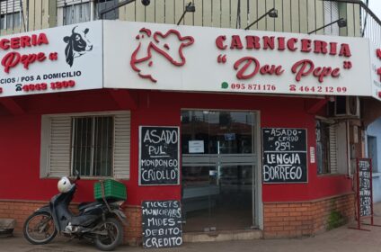 imagen del frente de la carnicería don pepe en melo